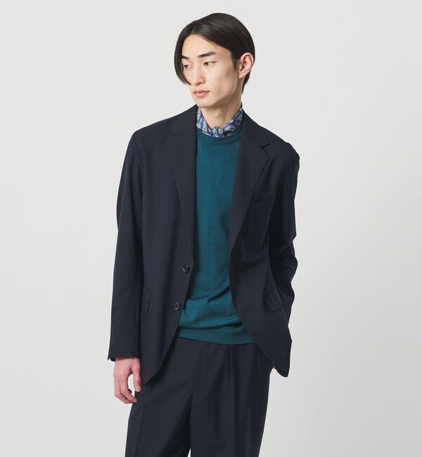UNITED ARROWS「＜SOVEREIGN＞トロピカル ウール ２ボタン テーラードジャケット RELAX MODEL」|スーツ|NAVY