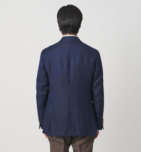 UNITED ARROWS「Vitale Barberis Canonico ウールリネン カルゼ ダブル 6ボタン ブレザー」|テーラードジャケット|