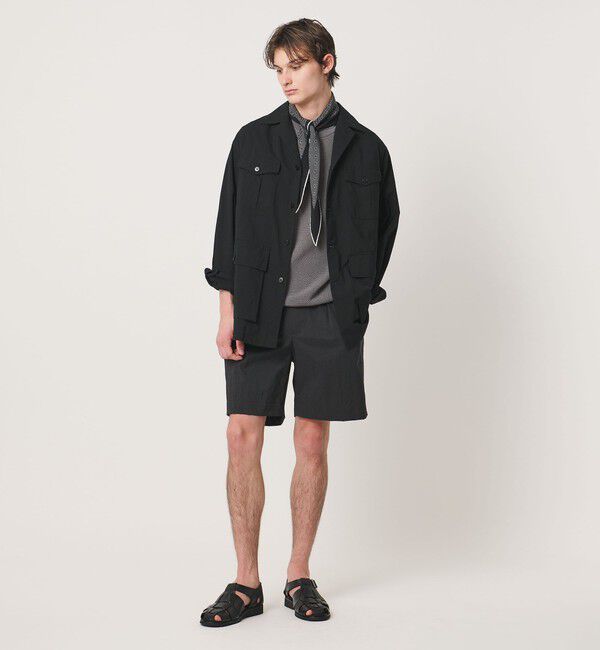 UNITED ARROWS「シャーリーカーン バーズアイ ショートスリーブ クルーネック ニットTシャツ」|ニット・セーター|