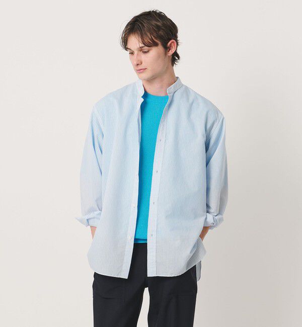 UNITED ARROWS「シャーリーカーン バーズアイ ショートスリーブ クルーネック ニットTシャツ」|ニット・セーター|