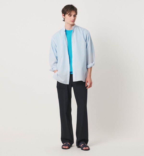 UNITED ARROWS「シャーリーカーン バーズアイ ショートスリーブ クルーネック ニットTシャツ」|ニット・セーター|