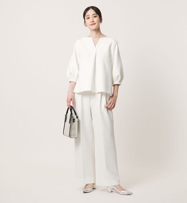 UNITED ARROWS「LIGHT SPONGY ワイドパンツ ‐ウォッシャブル‐」|その他|