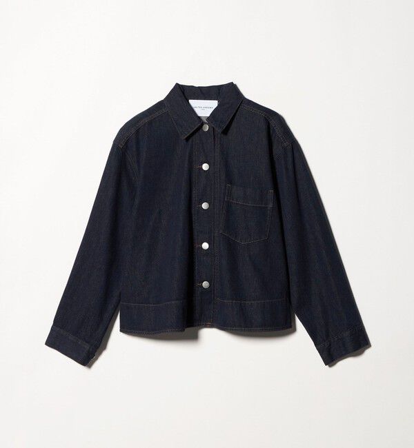 UNITED ARROWS「ステッチ フレア デニムジャケット」|デニムジャケット|NAVY