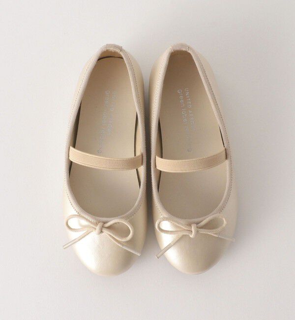UNITED ARROWS green label relaxing「バレエフラット シューズ / キッズ   17cm-23cm」|バレエシューズ|OFF WHITE