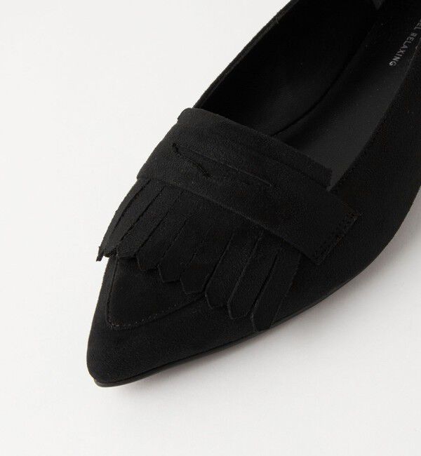 UNITED ARROWS green label relaxing「【WEB限定】ポインテッド キルト フラットシューズ（1.5cmヒール) -撥水-」|パンプス|