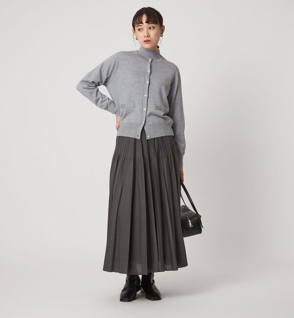 UNITED ARROWS green label relaxing「シアー プリーツ スカート」|フレア|