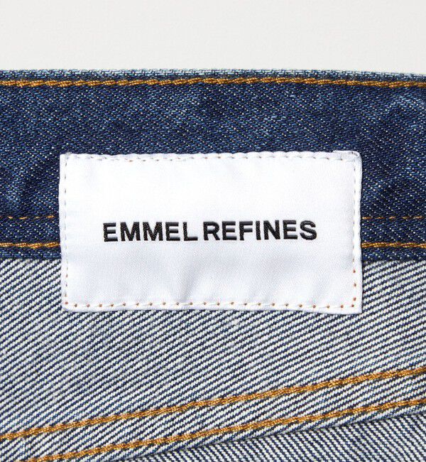 EMMEL REFINES「＜EMMEL REFINES＞EM ハイウエスト ルーズ フレアデニム パンツ」|チノ|