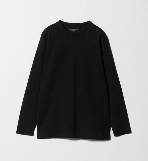 UNITED ARROWS green label relaxing「LONG FIBER COTTON クリア クルーネック 長袖 Tシャツ」|Tシャツ・カットソー|