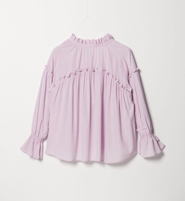 EMMEL REFINES「＜EMMEL REFINES＞EM フリルギャザー スキッパー ブラウス」|シャツ・ブラウス|
