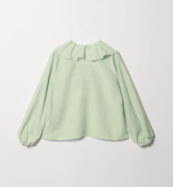 EMMEL REFINES「＜EMMEL REFINES＞EM スパンボイル フリル ブラウス」|シャツ・ブラウス|