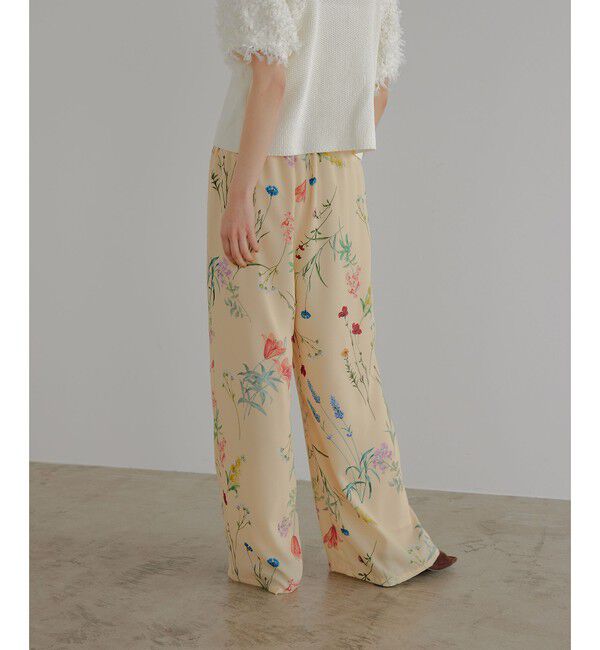 EMMEL REFINES「＜EMMEL REFINES＞EM フラワープリント イージーパンツ」|チノ|