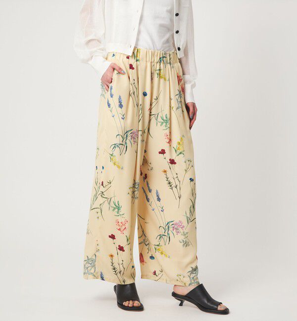 EMMEL REFINES「＜EMMEL REFINES＞EM フラワープリント イージーパンツ」|チノ|