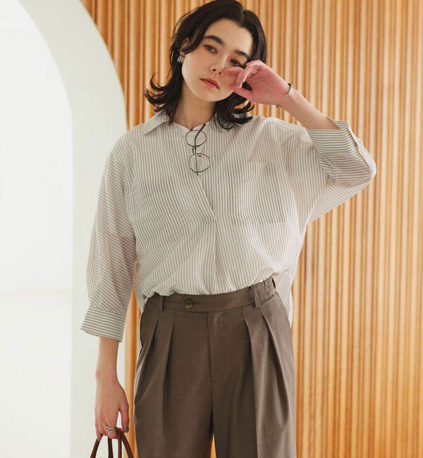 UNITED ARROWS green label relaxing「カールマイヤー スキッパー ポケット シャツ マシンウォッシャブル 通気性」|シャツ・ブラウス|