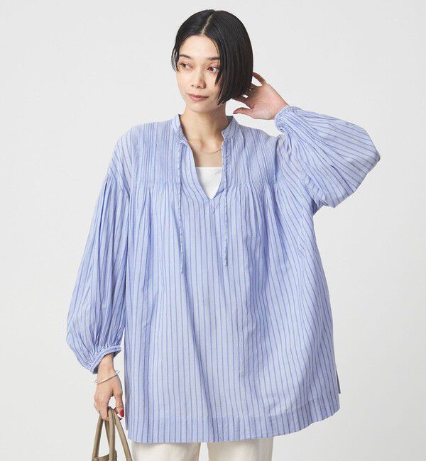 UNITED ARROWS green label relaxing「ボリュームスリーブ ピンタック ブラウス」|シャツ・ブラウス|