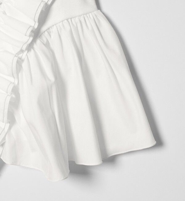 EMMEL REFINES「＜EMMEL REFINES＞EM テレコフリル ギャザー プルオーバー」|Tシャツ・カットソー|