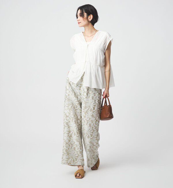 UNITED ARROWS green label relaxing「ボリューム 2WAY リボン ノースリーブ ブラウス」|シャツ・ブラウス|