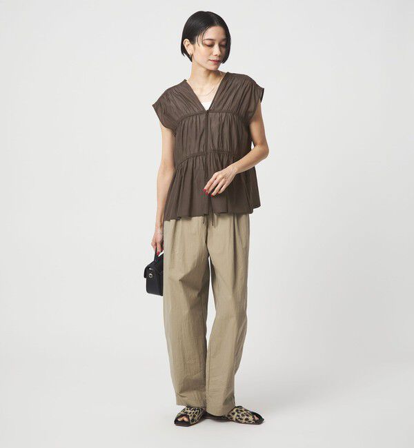 UNITED ARROWS green label relaxing「ボリューム 2WAY リボン ノースリーブ ブラウス」|シャツ・ブラウス|