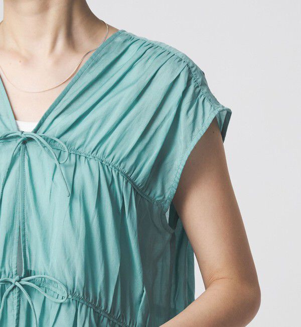UNITED ARROWS green label relaxing「ボリューム 2WAY リボン ノースリーブ ブラウス」|シャツ・ブラウス|