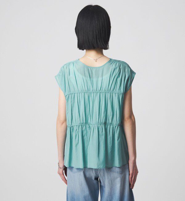 UNITED ARROWS green label relaxing「ボリューム 2WAY リボン ノースリーブ ブラウス」|シャツ・ブラウス|