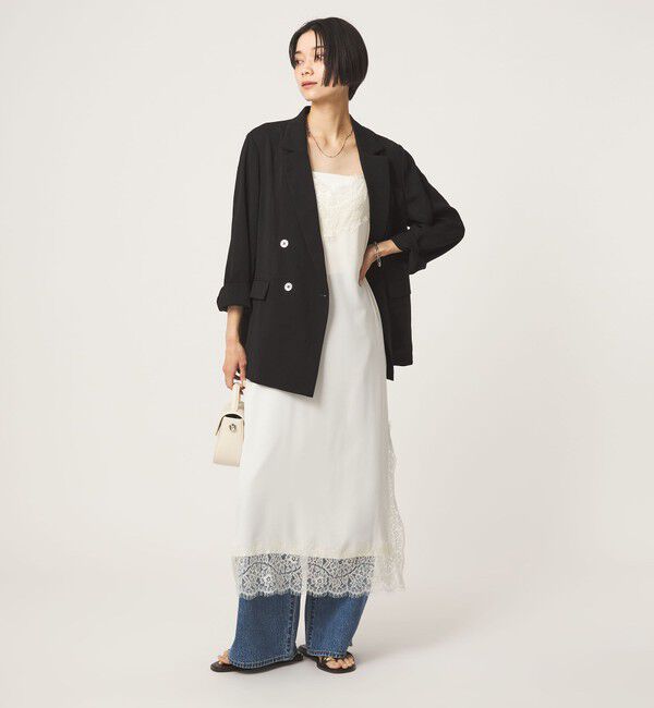 UNITED ARROWS green label relaxing「レース Vネック キャミソール ワンピース」|ワンピース|