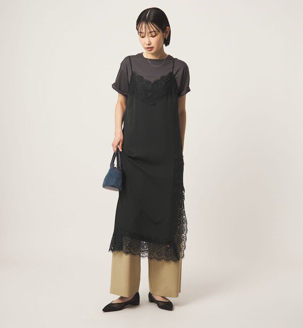 UNITED ARROWS green label relaxing「レース Vネック キャミソール ワンピース」|ワンピース|