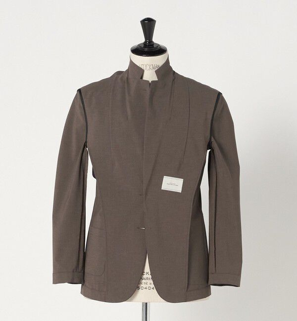 UNITED ARROWS green label relaxing「A+ ポリエステル ピンヘッド 2B スタンダード 2P セットアップジャケット -ウォッシャブル・ストレッチ・撥」|テーラードジャケット|