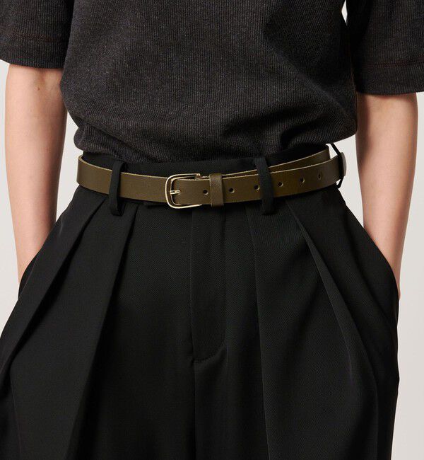 BEAUTY&YOUTH UNITED ARROWS「シンプル レザー ベルト」|ベルト|OLIVE