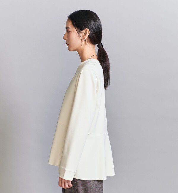 BEAUTY&YOUTH UNITED ARROWS「【WEB限定 Wardrobe DAILY MINIMAL】ペプラム Vネックプルオーバーカットソー」|Tシャツ・カットソー|