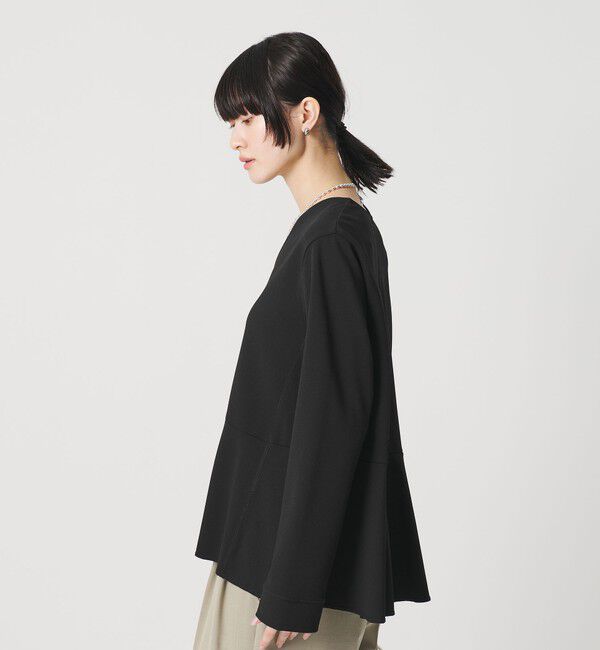 BEAUTY&YOUTH UNITED ARROWS「【WEB限定 Wardrobe DAILY MINIMAL】ペプラム Vネックプルオーバーカットソー」|Tシャツ・カットソー|