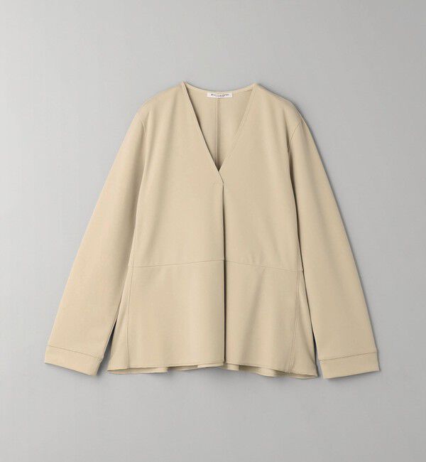 BEAUTY&YOUTH UNITED ARROWS「【WEB限定 Wardrobe DAILY MINIMAL】ペプラム Vネックプルオーバーカットソー」|Tシャツ・カットソー|