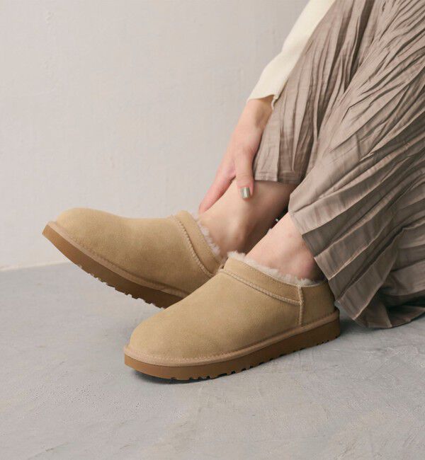 BEAUTY&YOUTH UNITED ARROWS「【国内EXCLUSIVE】＜UGG＞クラシック マイクロ ショートブーツ/スリッポン」|ショートブーツ|NATURAL