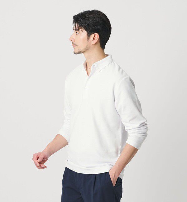 BEAUTY&YOUTH UNITED ARROWS「【WEB限定 WARDROBE SMART】ステイ クリーン ピケ BD ポロシャツ【抗菌・防臭】」|ポロシャツ|