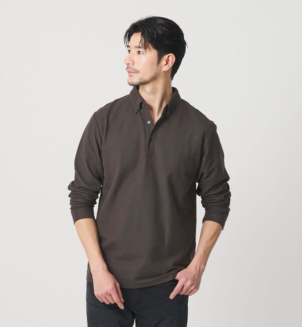 BEAUTY&YOUTH UNITED ARROWS「【WEB限定 WARDROBE SMART】ステイ クリーン ピケ BD ポロシャツ【抗菌・防臭】」|ポロシャツ|