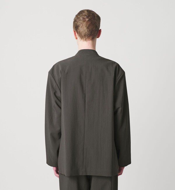 MONKEY TIME「RENU TROシリーズ ラペルレス ジャケット -セットアップ対応-」|テーラードジャケット|