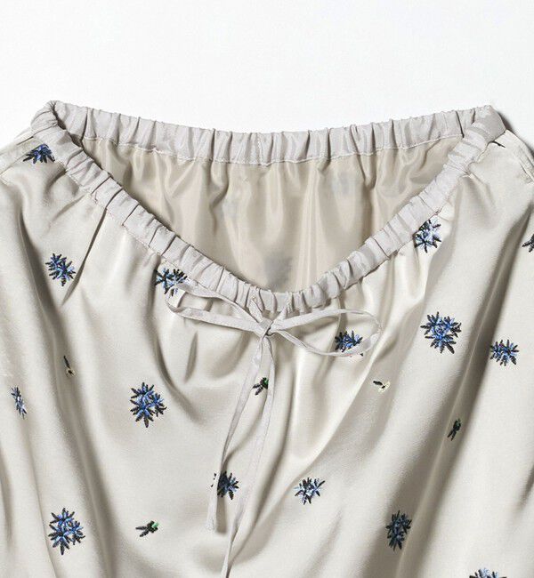 BEAUTY&YOUTH UNITED ARROWS「フラワー エンブロイダリー ドローストリング スカート ウォッシャブル」|スカート|