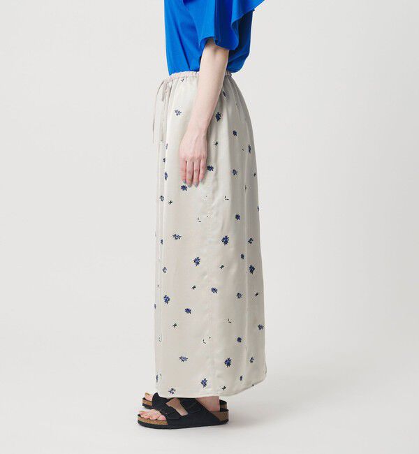 BEAUTY&YOUTH UNITED ARROWS「フラワー エンブロイダリー ドローストリング スカート ウォッシャブル」|スカート|