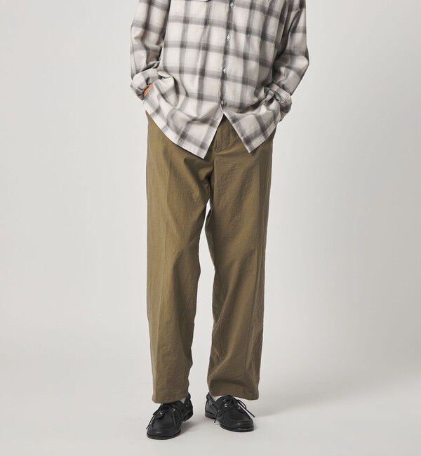 STEVEN ALAN「＜Steven Alan＞ ナイロン オックス アウト ワンプリーツ スラックス」|スラックス|