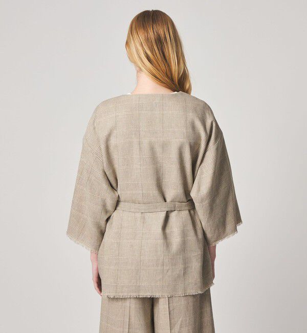 STEVEN ALAN「＜Steven Alan＞チェック カシュクール シャツジャケット」|ノーカラージャケット|