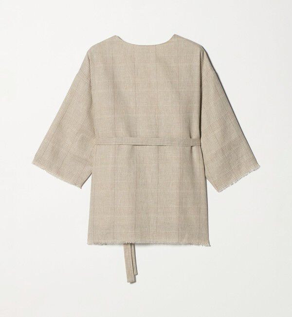 STEVEN ALAN「＜Steven Alan＞チェック カシュクール シャツジャケット」|ノーカラージャケット|