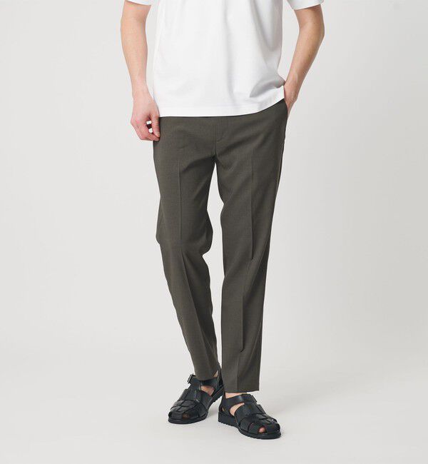 BEAUTY&YOUTH UNITED ARROWS「【WEB限定 WARDROBE SMART】 Reflax ノープリーツ スラックス パンツ」|スラックス|