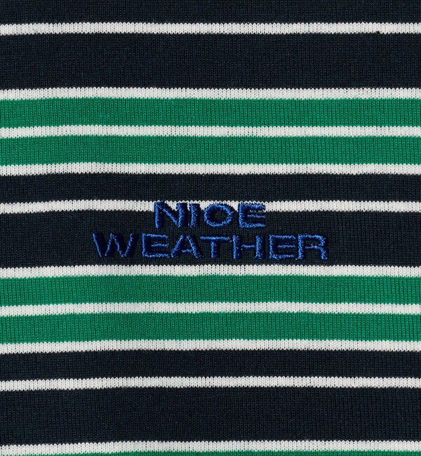 NICE WEATHER「＜NICE WEATHER＞マルチボーダー ショートスリーブ Tシャツ」|Tシャツ・カットソー|