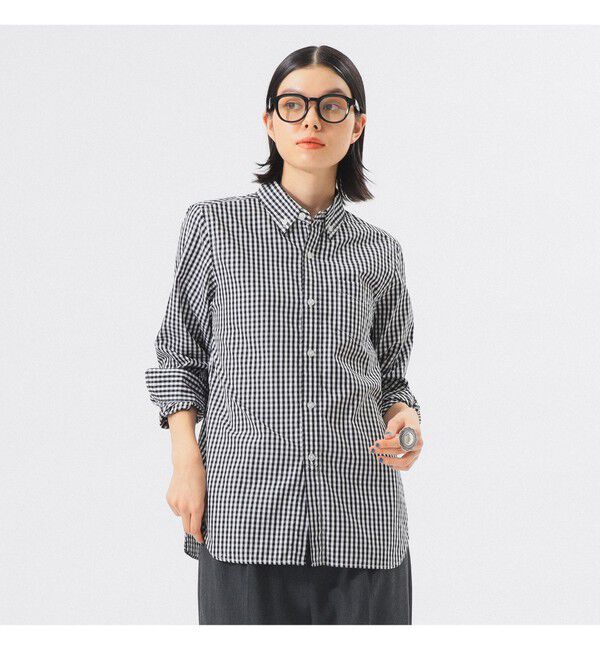BEAMSBOY「100/2 ギンガムチェック ボタンダウン シャツ ＜定番 / オフィスカジュアル＞」|シャツ・ブラウス|