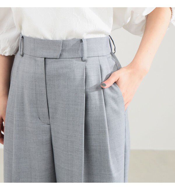 Demi-Luxe BEAMS 「エディター東原妙子 &times; Demi-Luxe BEAMS / ツイル イージー ストレート パンツ」|チノ|