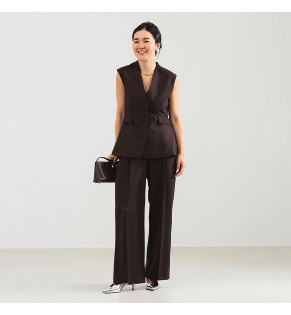 Demi-Luxe BEAMS 「エディター東原妙子 &times; Demi-Luxe BEAMS / ツイル イージー ストレート パンツ」|チノ|