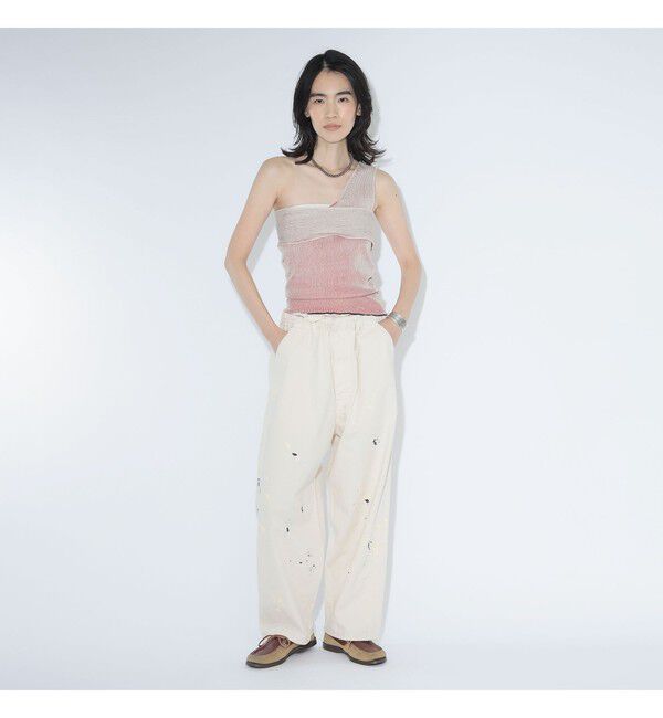 BEAMSBOY「maturely / プレーティング ワンショルダー ベスト」|ベスト・ジレ|