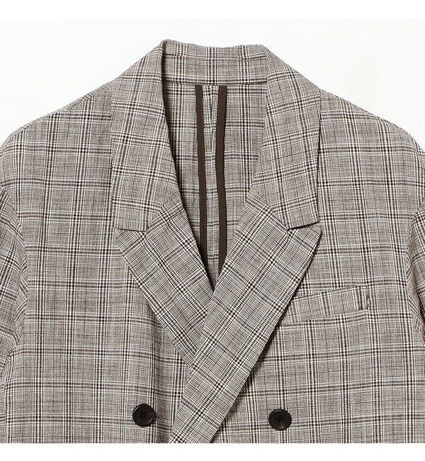 BEAMSBOY「チェック ダブル ジャケット ＜オフィスカジュアル / セットアップ対応 / オンオフ兼用＞」|テーラードジャケット|