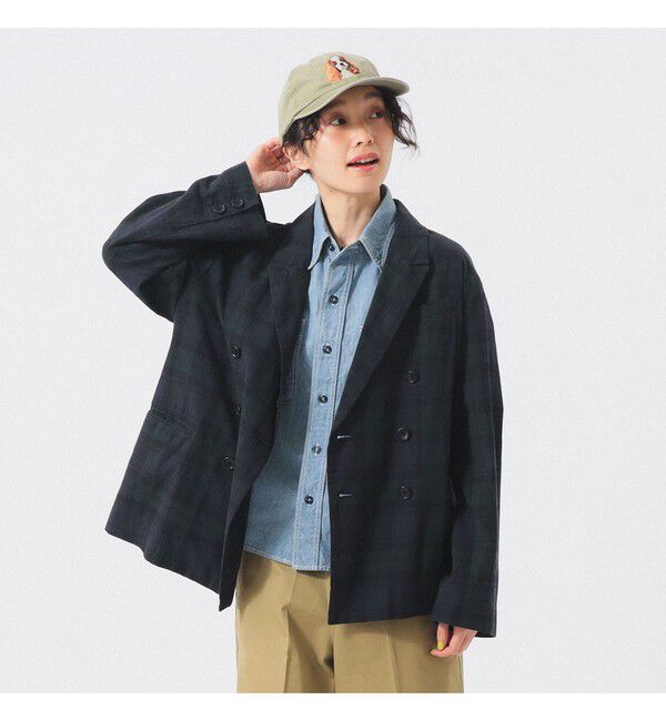 BEAMSBOY「チェック ダブル ジャケット ＜オフィスカジュアル / セットアップ対応 / オンオフ兼用＞」|テーラードジャケット|