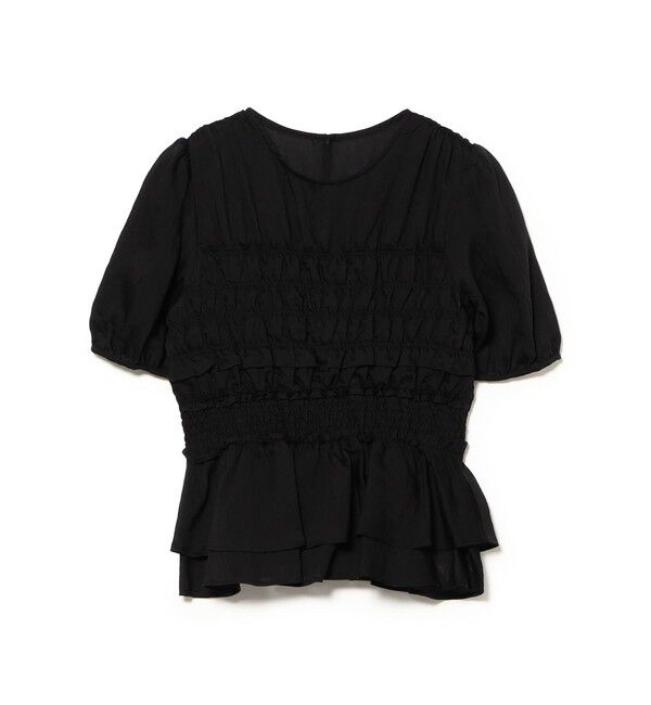 Ray BEAMS 「シアー シャーリング パフスリーブ ブラウス」|シャツ・ブラウス|