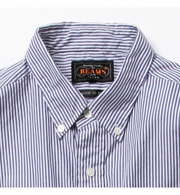 BEAMS PLUS「BEAMS PLUS / コットンブロード ロンドンストライプ ボタンダウン シャツ」|シャツ・ブラウス|