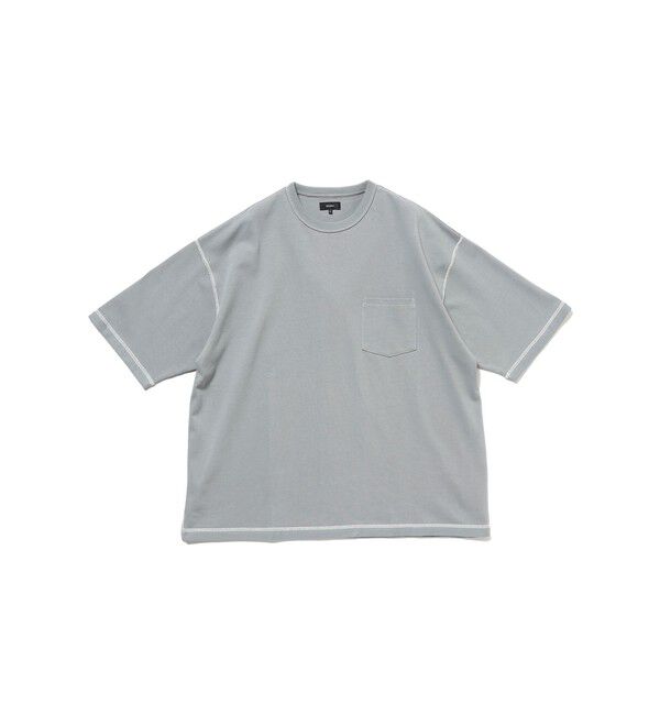 BEAMS「バック ステッチTシャツ」|Tシャツ・カットソー|GREY